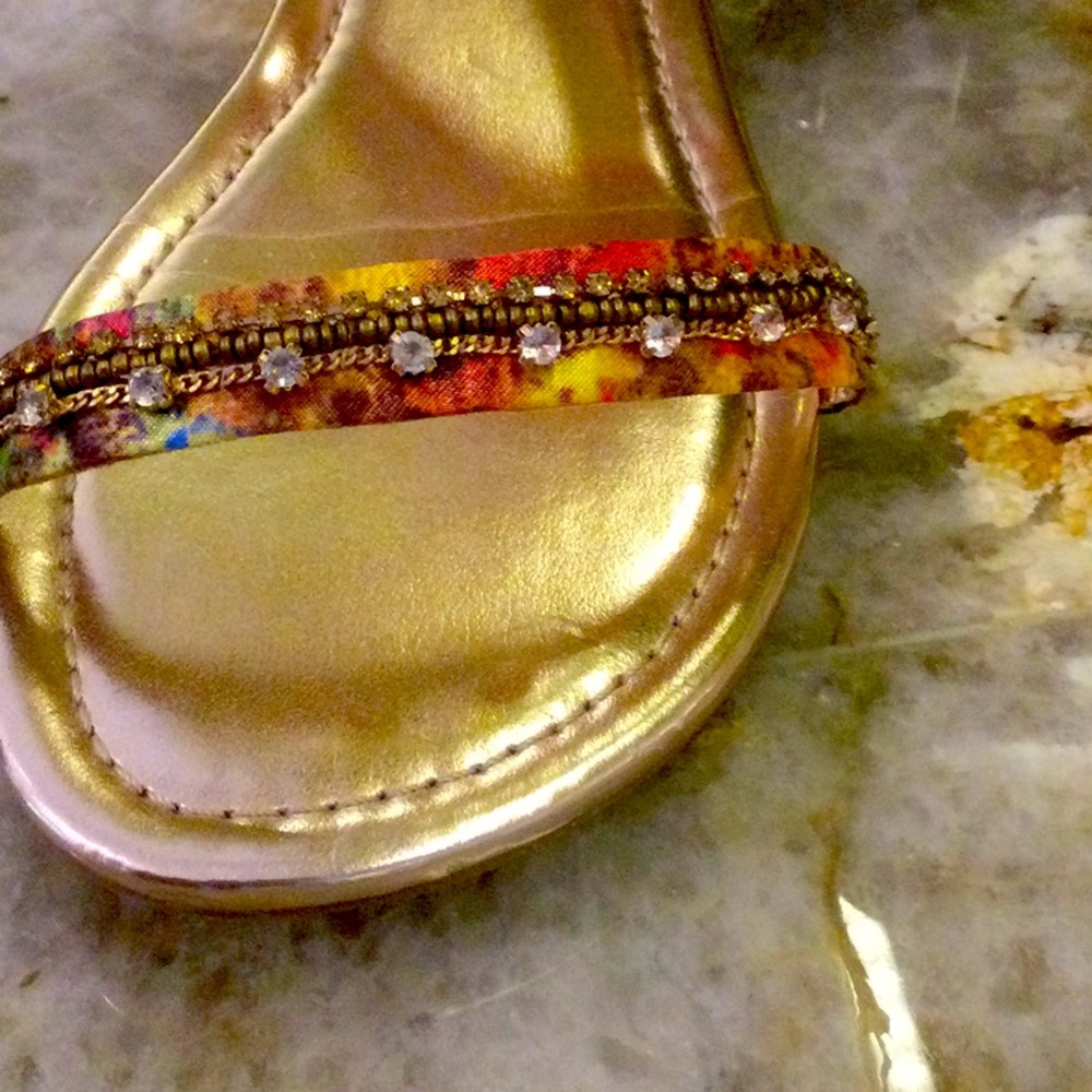 Fancy beaded multicolored sandals - Picture 7 of 7